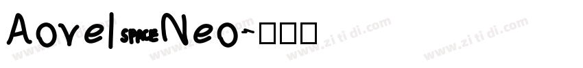Aovel Neo字体转换